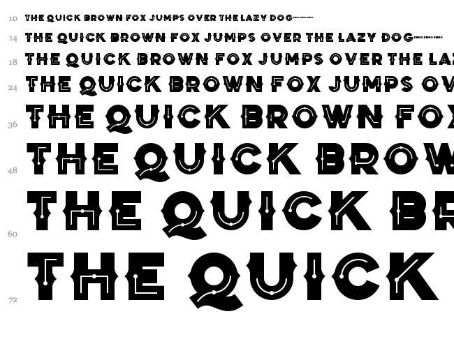 Zilap Black Storm font waterfall